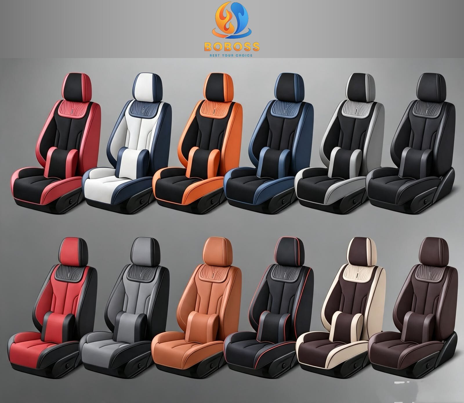 BOBOSS seat covers — classic colours